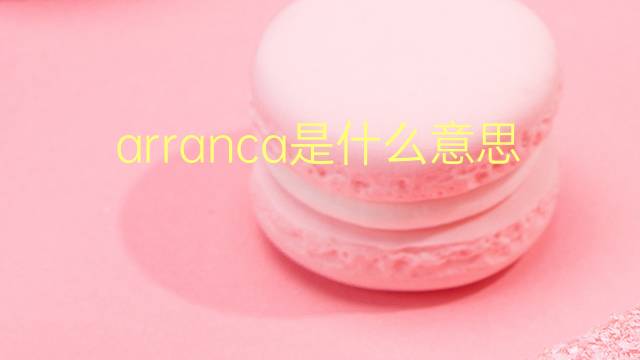 arranca是什么意思 arranca的翻译、读音、例句、中文解释