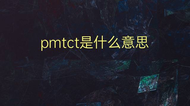 pmtct是什么意思 pmtct的翻译、读音、例句、中文解释