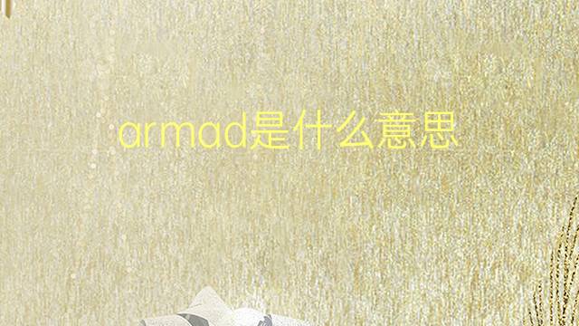 armad是什么意思 armad的翻译、读音、例句、中文解释