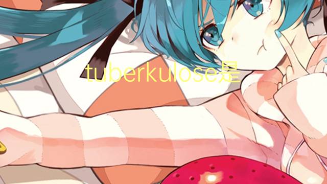 tuberkulose是什么意思 tuberkulose的翻译、读音、例句、中文解释