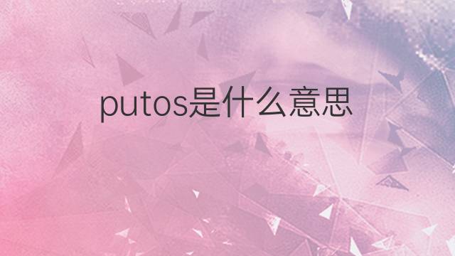 putos是什么意思 putos的翻译、读音、例句、中文解释