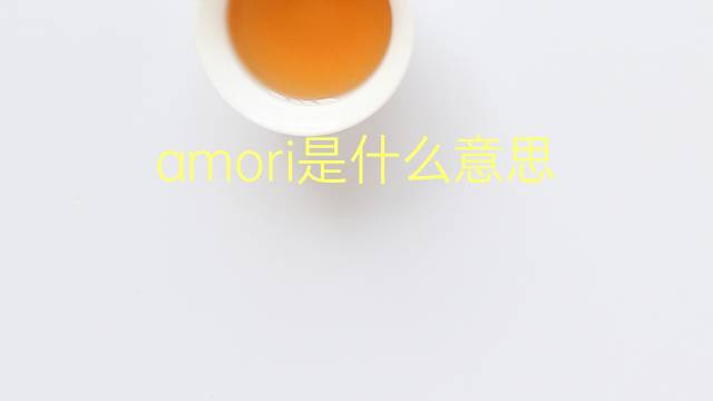 amori是什么意思 amori的翻译、读音、例句、中文解释