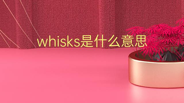 whisks是什么意思 whisks的翻译、读音、例句、中文解释