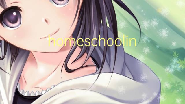 homeschooling是什么意思 homeschooling的翻译、读音、例句、中文解释