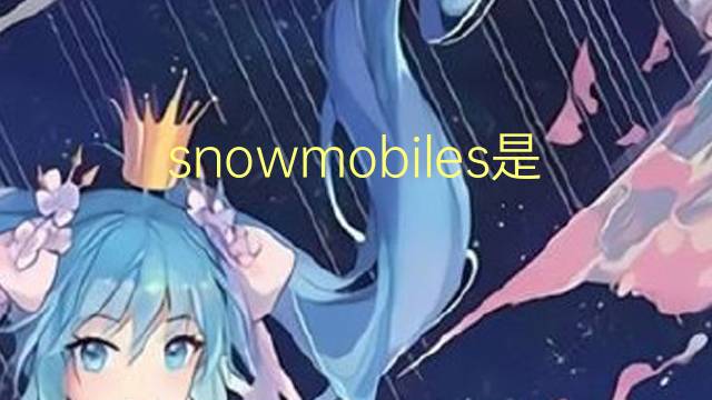 snowmobiles是什么意思 snowmobiles的翻译、读音、例句、中文解释