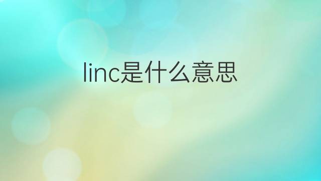 linc是什么意思 linc的翻译、读音、例句、中文解释