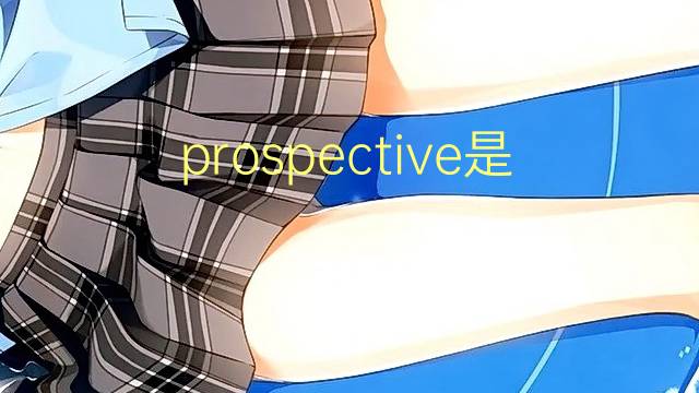 prospective是什么意思 prospective的翻译、读音、例句、中文解释