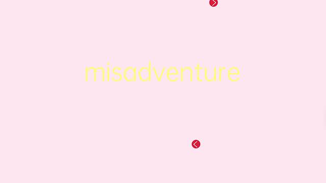 misadventure是什么意思 misadventure的翻译、读音、例句、中文解释