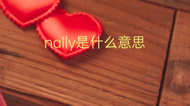 nally是什么意思 英文名nally的翻译、发音、来源