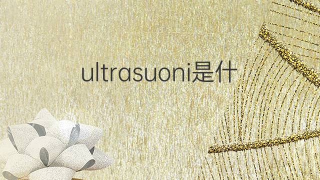 ultrasuoni是什么意思 ultrasuoni的翻译、读音、例句、中文解释