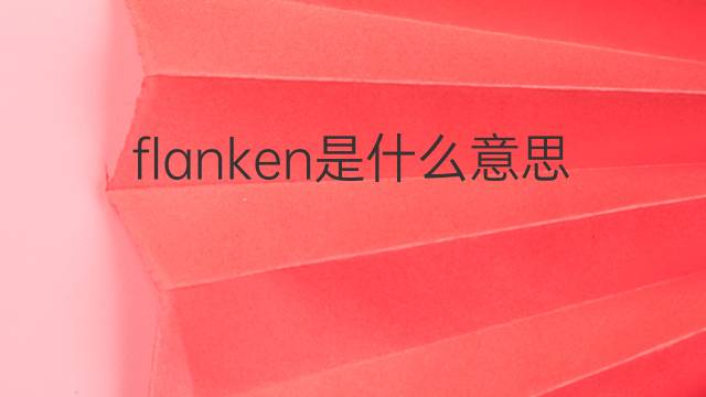 flanken是什么意思 flanken的翻译、读音、例句、中文解释