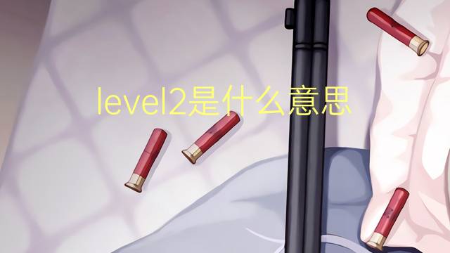 level2是什么意思 level2的翻译、读音、例句、中文解释