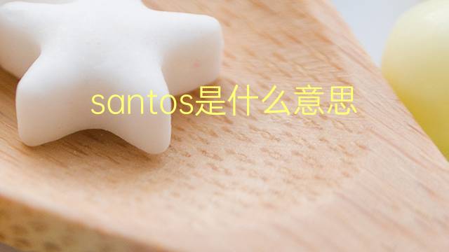 santos是什么意思 santos的翻译、读音、例句、中文解释