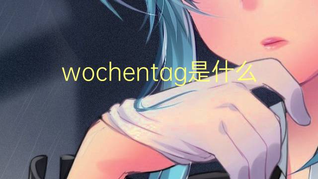 wochentag是什么意思 wochentag的翻译、读音、例句、中文解释