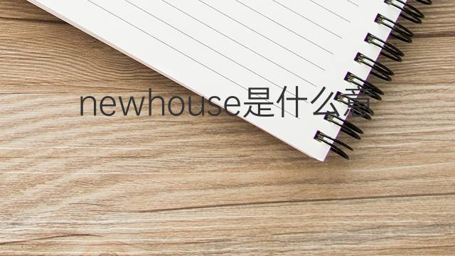 newhouse是什么意思 newhouse的翻译、读音、例句、中文解释