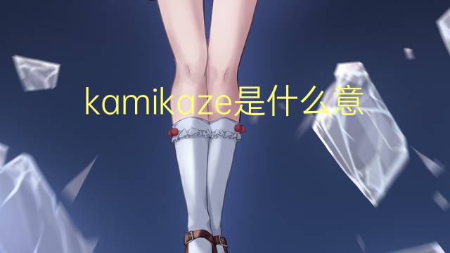 kamikaze是什么意思 kamikaze的翻译、读音、例句、中文解释