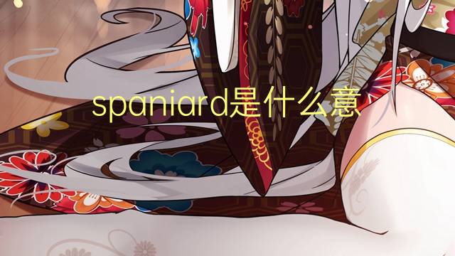 spaniard是什么意思 spaniard的翻译、读音、例句、中文解释