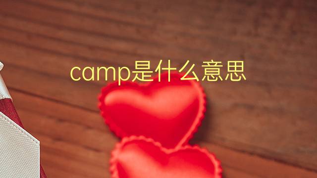 camp是什么意思 camp的翻译、读音、例句、中文解释