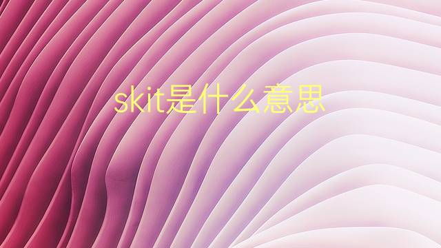 skit是什么意思 skit的翻译、读音、例句、中文解释