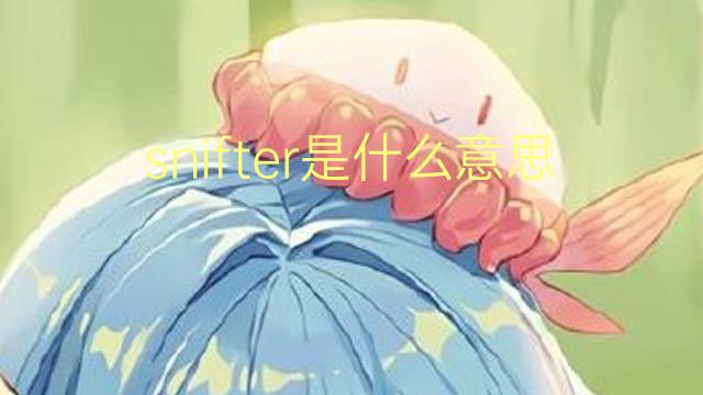 snifter是什么意思 snifter的翻译、读音、例句、中文解释