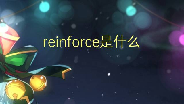 reinforce是什么意思 reinforce的翻译、读音、例句、中文解释