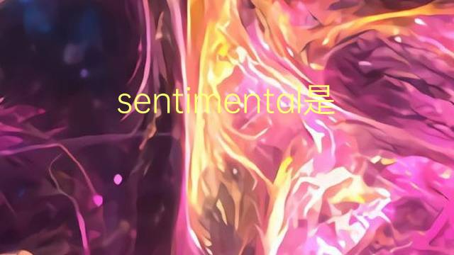 sentimental是什么意思 sentimental的翻译、读音、例句、中文解释