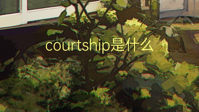 courtship是什么意思 courtship的翻译、读音、例句、中文解释