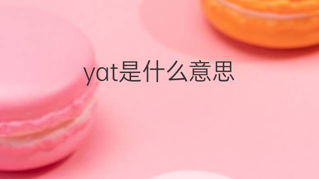 yat是什么意思 yat的翻译、读音、例句、中文解释