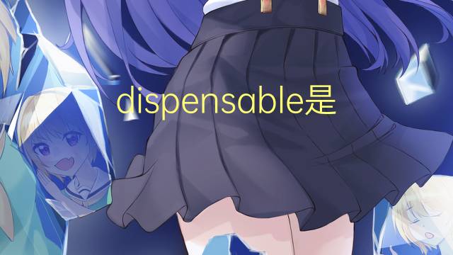 dispensable是什么意思 dispensable的翻译、读音、例句、中文解释