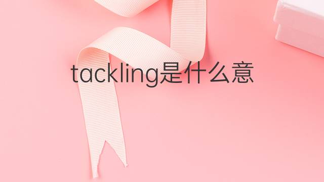 tackling是什么意思 tackling的翻译、读音、例句、中文解释