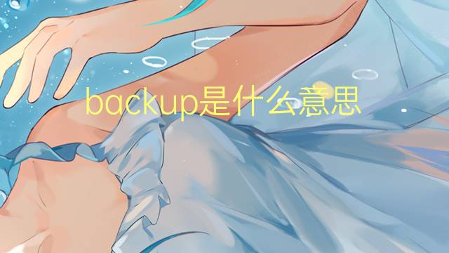 backup是什么意思 backup的翻译、读音、例句、中文解释