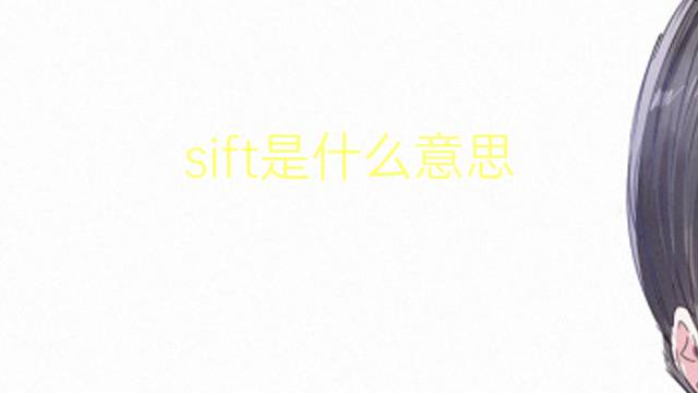 sift是什么意思 sift的翻译、读音、例句、中文解释