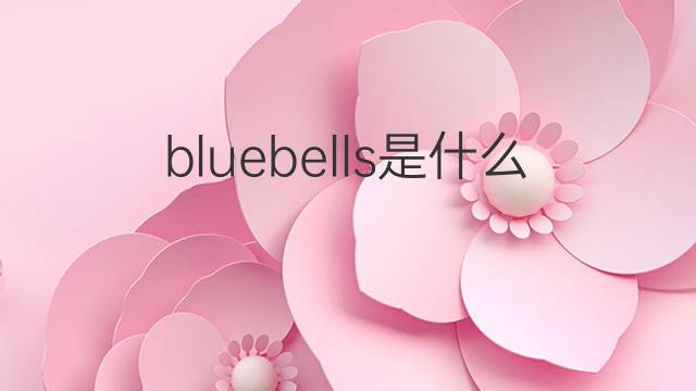 bluebells是什么意思 bluebells的翻译、读音、例句、中文解释