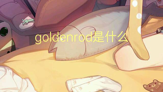 goldenrod是什么意思 goldenrod的翻译、读音、例句、中文解释