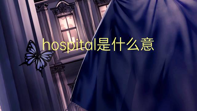 hospital是什么意思 hospital的翻译、读音、例句、中文解释