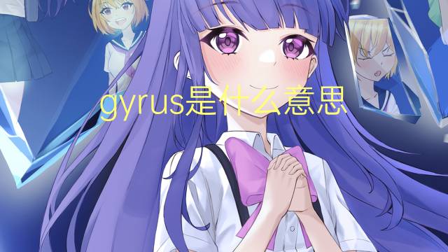 gyrus是什么意思 gyrus的翻译、读音、例句、中文解释