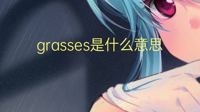 grasses是什么意思 grasses的翻译、读音、例句、中文解释