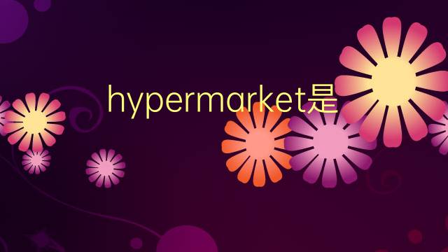 hypermarket是什么意思 hypermarket的翻译、读音、例句、中文解释