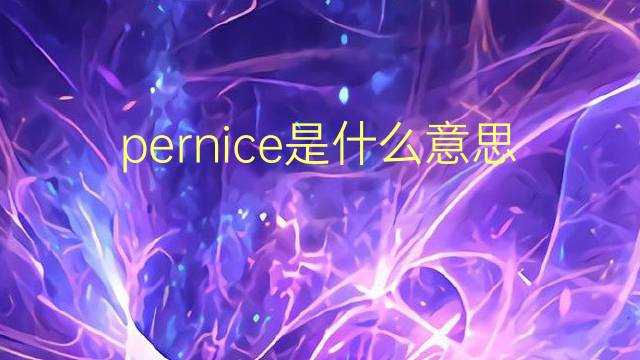 pernice是什么意思 pernice的翻译、读音、例句、中文解释