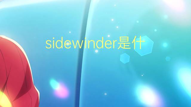 sidewinder是什么意思 sidewinder的翻译、读音、例句、中文解释