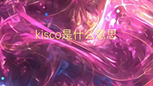 kisco是什么意思 kisco的翻译、读音、例句、中文解释