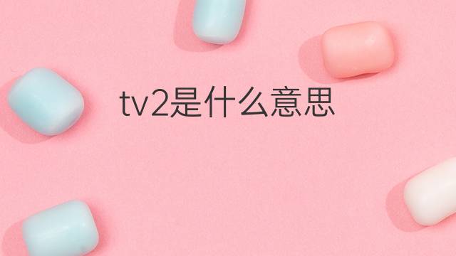 tv2是什么意思 tv2的翻译、读音、例句、中文解释