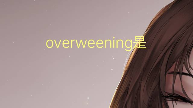 overweening是什么意思 overweening的翻译、读音、例句、中文解释