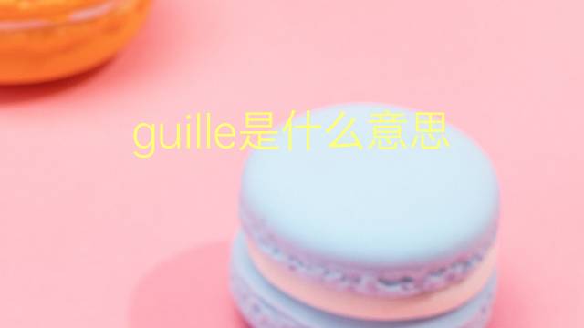 guille是什么意思 英文名guille的翻译、发音、来源