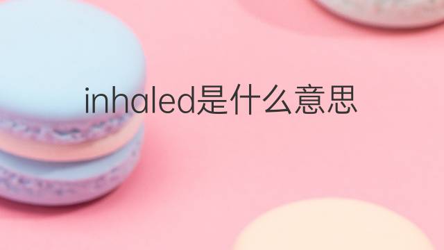 inhaled是什么意思 inhaled的翻译、读音、例句、中文解释