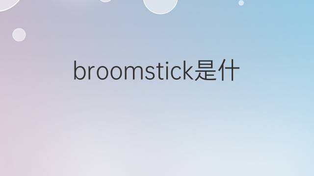 broomstick是什么意思 broomstick的翻译、读音、例句、中文解释