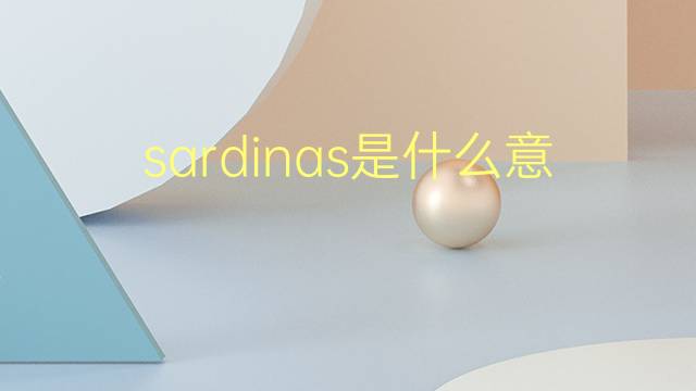 sardinas是什么意思 sardinas的翻译、读音、例句、中文解释