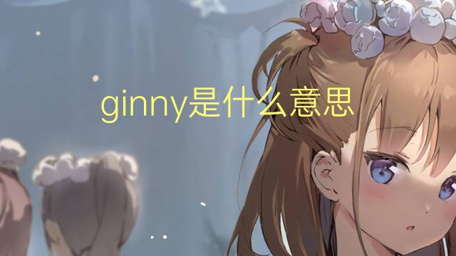 ginny是什么意思 ginny的翻译、读音、例句、中文解释