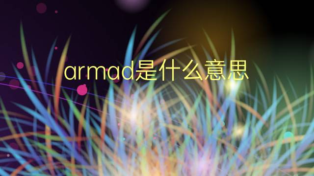 armad是什么意思 armad的翻译、读音、例句、中文解释