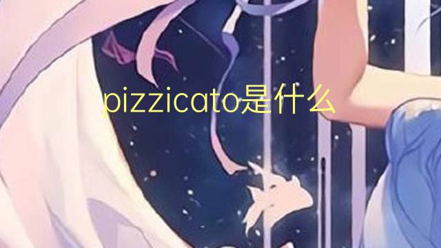 pizzicato是什么意思 pizzicato的翻译、读音、例句、中文解释